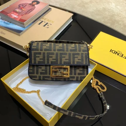 Fendi Baguette Jacquard FF Small Bag
