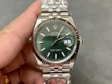 Rolex Datejust 41 Mint Green Dial Steel Watch