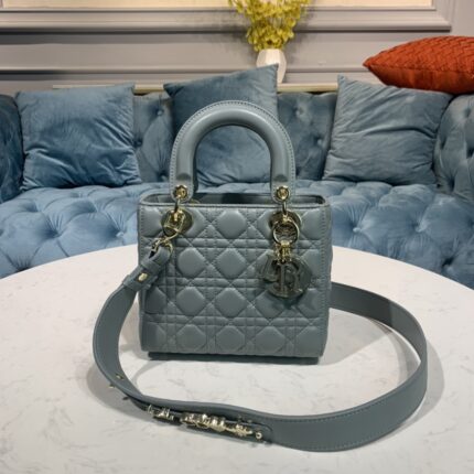 Christian Dior Grey Lady Bag