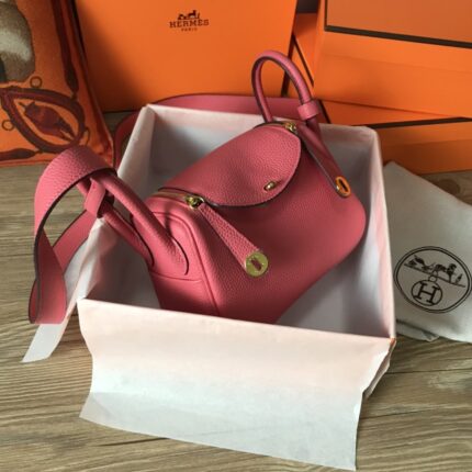 Hermes Lady Mini Pink Gold Hardware Bag