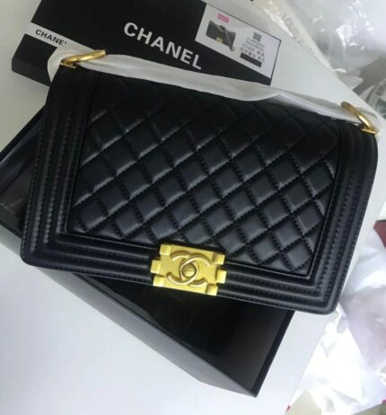 Chanel Handbag For Women With Golden Hardware