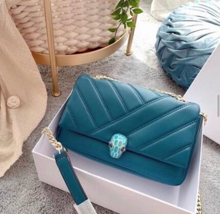 Bvlgari Serpenti Cabochon Shoulder Bag For Women
