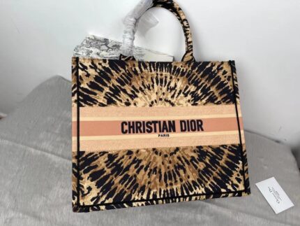 Christian Dior Multicolor Tie Dye Book Tote