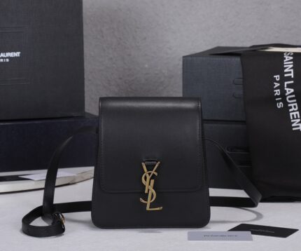 YSL Black Leather Crossbody Bag