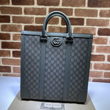 Gucci Ophidia GG Supreme Grey Canvas Tote Bag