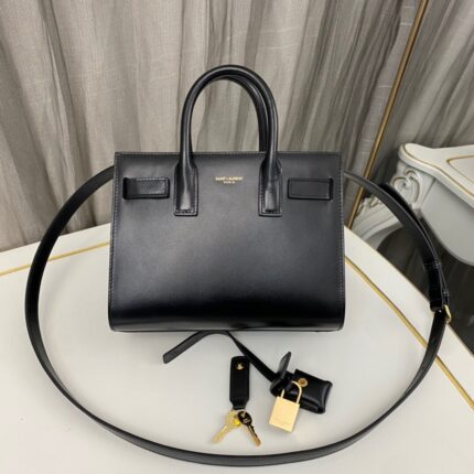 YSL Sac De Jour Baby Plain Weave Organ Bag