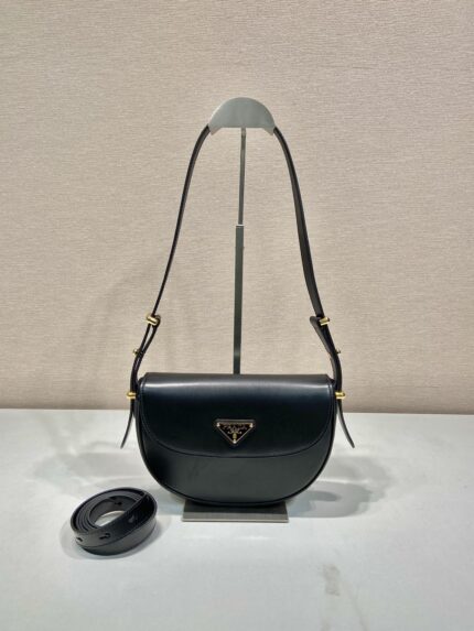 Prada Double Shoulder Strap Black Bag