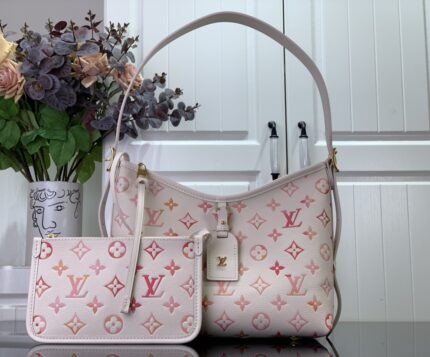 LV Carryall Cream & Ombre Lettering Bag