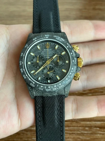 Rolex Daytona Cosmograph Diw Custom Version Carbon Fiber Gradient Green Watch