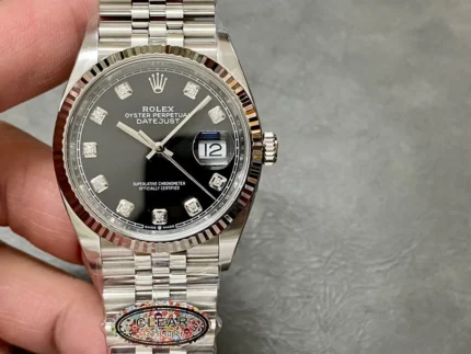 Rolex Datejust 36 Diamond Black Dial Watch