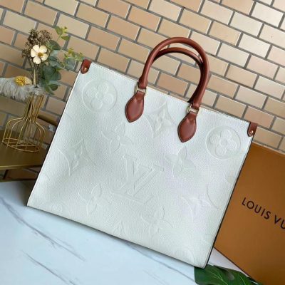 Louis Vuitton On The Go Tote Bag Creme