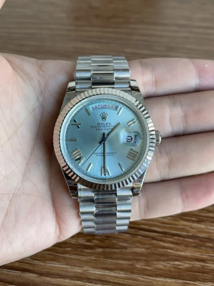 Rolex Day Date Clone Light Blue Watch