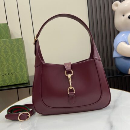 Gucci Jackie Maroon Shoulder Bag