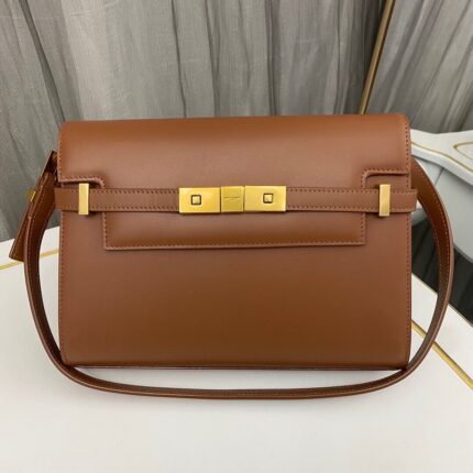 YSL Brown Manhattan Shoulder Bag