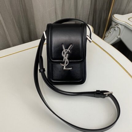 YSL Beige Leather Mini Shoulder Bag