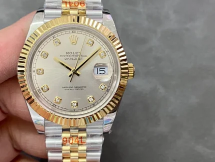 Rolex Datejust Diamond Dial Two Tone Watch