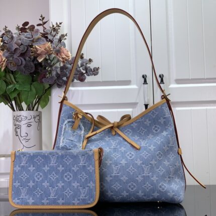 LV Carryall PM Denim Sky Blue Bag