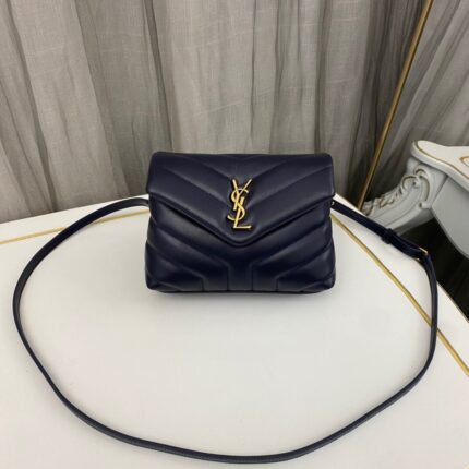 YSL Small Blue Envelope Bag