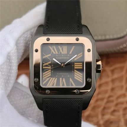 Cartier Santos 100 Pink Gold Superclone Watch