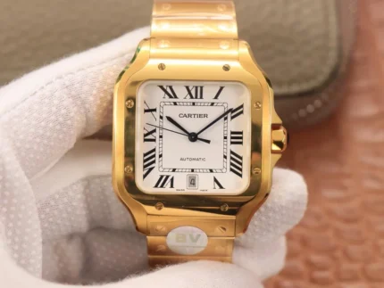 Cartier Tank Anglaise 18K Yellow Gold 1:1 Super Clone Watch