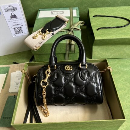 Gucci GG Matelasse Leather Top Handle Bag