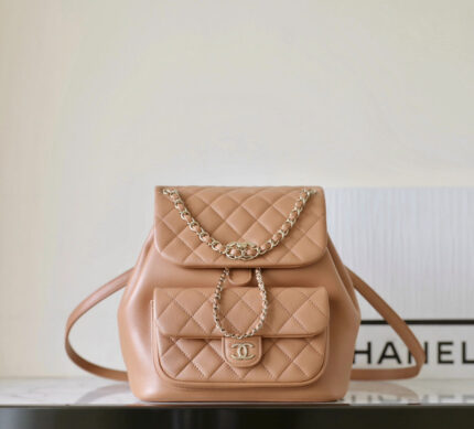 Chanel Gold Tone Duma Backpack