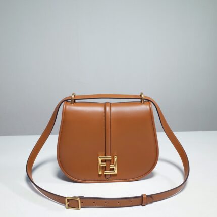 Fendi C'mon Tan Brown Crossbody Bag