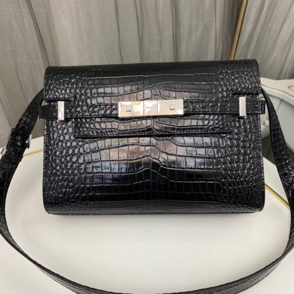 YSL Black Manhattan Shoulder Bag
