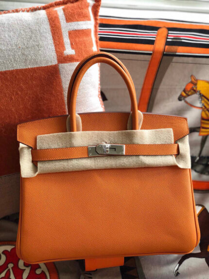 Hermes Birkin 25 Orange Handbag