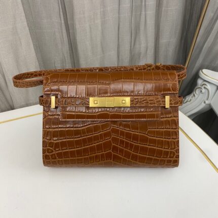 YSL Light Brown Manhattan Shoulder Bag