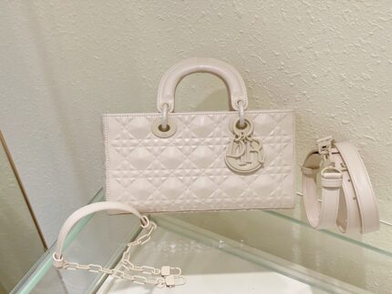 Christian Lady D-Joy White Leather Bag