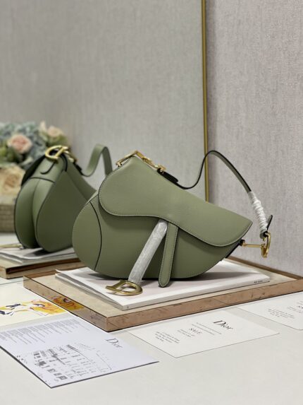 Christian Dior Cedar Green Saddle Bag