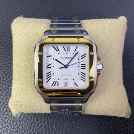 Cartier Santos 5A De Cartier White Dial Watch