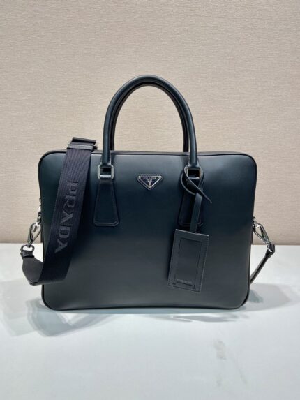 Prada Men's Briefcase Tote Crossbody Bag