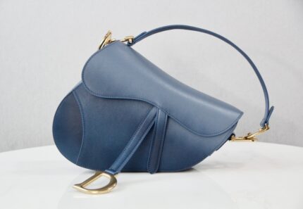 Christian Dior Saddle Ombre Blue Hand Bag