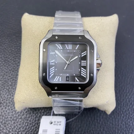 Cartier Santos De Cartier L Steel Adlc Grey Dial Watch
