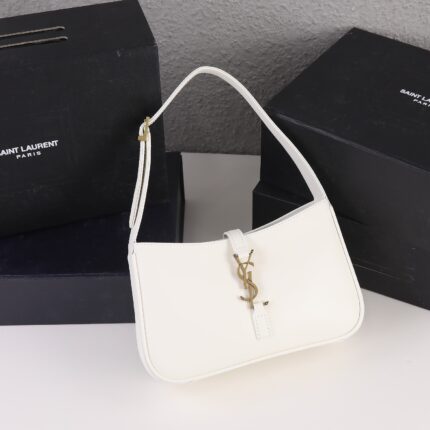 YSL Mini Version Snow White Hobo Bag