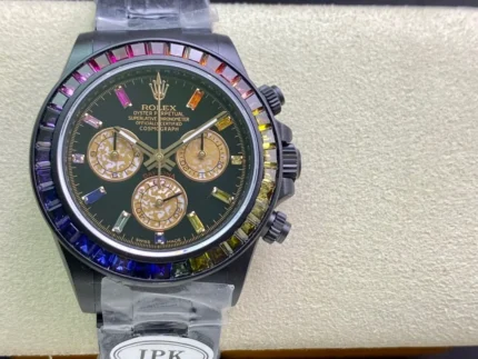 ipk Rainbow Di 🌈 made, in order to achieve the original Rolex Rainbow Daytona we want to achieve the effect of heavy gold research and development.