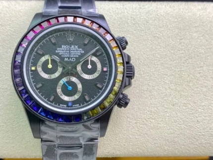 ipk Rainbow Di 🌈 made, in order to achieve the original Rolex Rainbow Daytona we want to achieve the effect of heavy gold research and development.