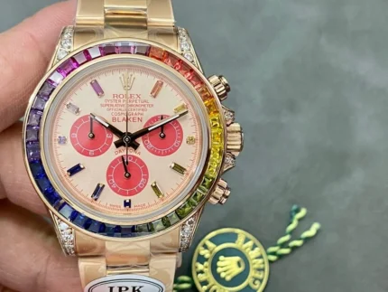 ipk Rainbow Di 🌈 made, in order to achieve the original Rolex Rainbow Daytona we want to achieve the effect of heavy gold research and development.