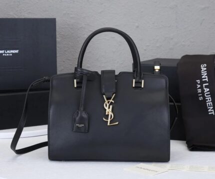 Ysl Cabas Black Gold Bag