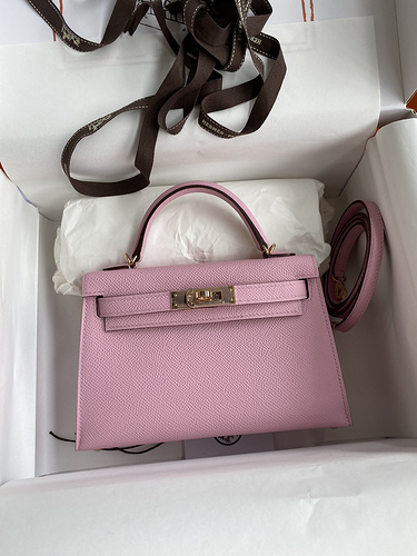 Hermes Kelly Light Pink Hand Bag