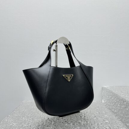 Prada Leather Tote Bag Black