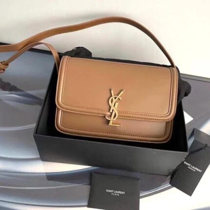 Saint Laurent Brown Solferino Medium Shoulder Bag