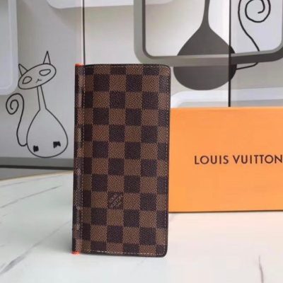 Louis Vuitton Brazza Men Long Wallet Monogram Canvas Pocket Organizer