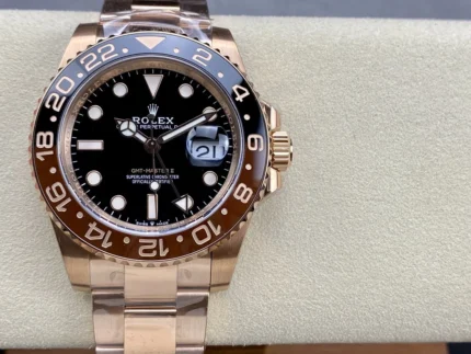 Rolex GMT-Master II Rose Gold Rootbeer Watch