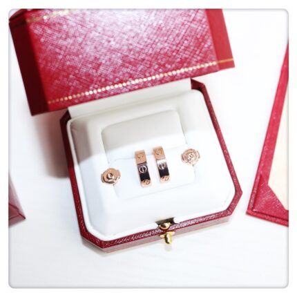 Cartier Love Earrings - Rose Gold