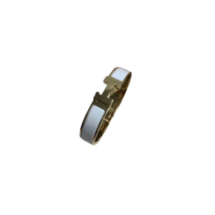 HERMES Slim Enamel Bangle Bracelet
