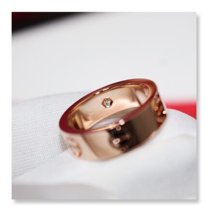 Cartier Love Ring - Rose Gold with Diamond