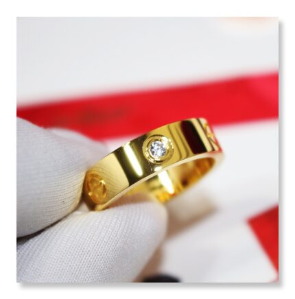 Cartier Love Ring - Yellow Gold with Diamond